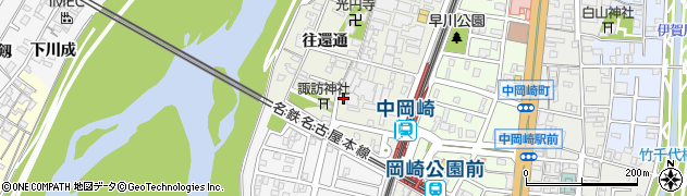 愛知県岡崎市八帖町往還通118周辺の地図