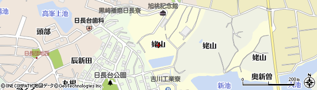 愛知県知多市新舞子（姥山）周辺の地図