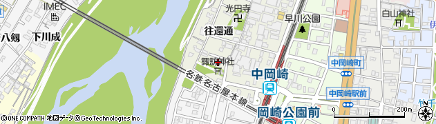 愛知県岡崎市八帖町往還通126周辺の地図