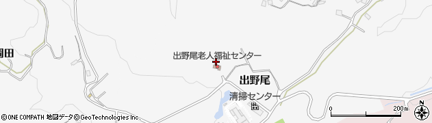 館山市　出野尾老人福祉センター周辺の地図