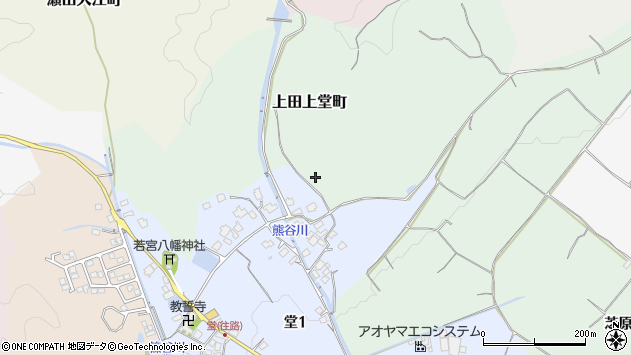 〒520-2166 滋賀県大津市上田上堂町の地図