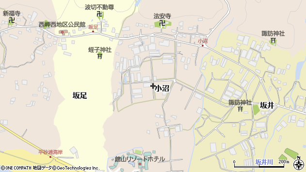 〒294-0312 千葉県館山市小沼の地図