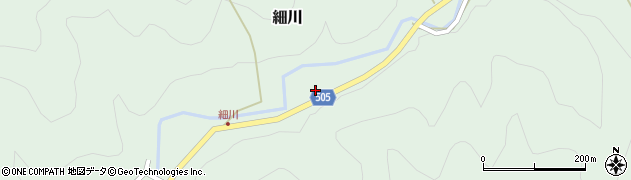愛知県新城市細川駒場周辺の地図