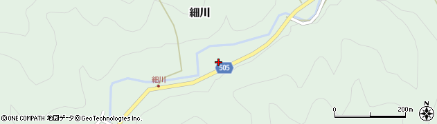 愛知県新城市細川（駒場）周辺の地図