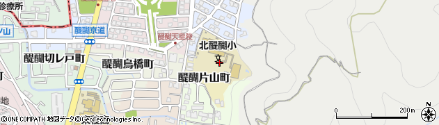 京都府京都市伏見区醍醐片山町周辺の地図