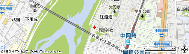 愛知県岡崎市八帖町往還通22周辺の地図