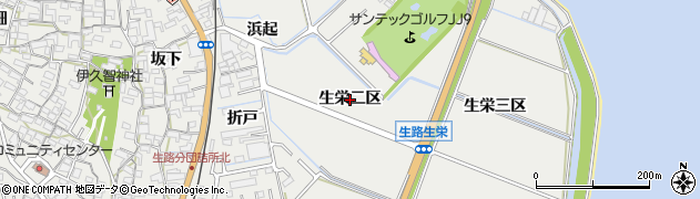 愛知県東浦町（知多郡）生路（生栄二区）周辺の地図