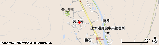 兵庫県猪名川町（川辺郡）笹尾（宮ノ前）周辺の地図