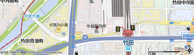 京都府京都市伏見区竹田西段川原町117周辺の地図