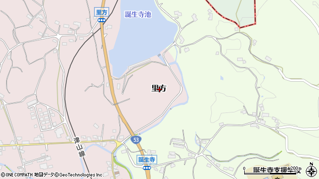 〒709-3602 岡山県久米郡久米南町里方の地図