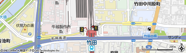 京都府京都市伏見区竹田西段川原町4周辺の地図