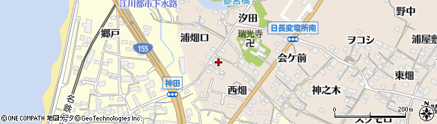 愛知県知多市日長西畑7周辺の地図