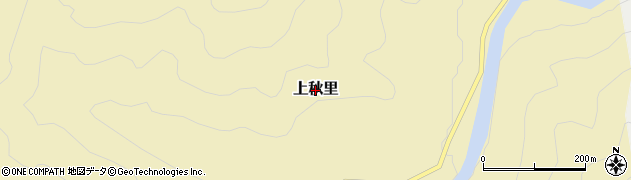 兵庫県佐用町（佐用郡）上秋里周辺の地図