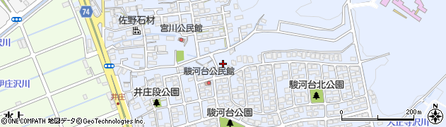 静岡県静岡市駿河区大谷周辺の地図