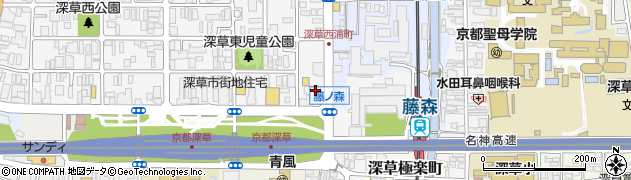 株式会社ペガサス　伏見サービスステーション周辺の地図