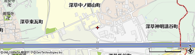 京都府京都市伏見区深草馬谷町99周辺の地図
