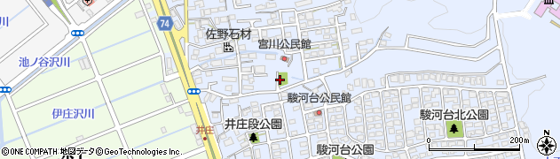 井庄公園周辺の地図