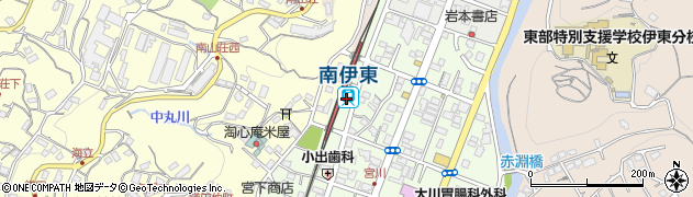 南伊東駅周辺の地図