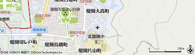 京都府京都市伏見区醍醐大高町15周辺の地図