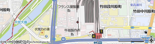 京都府京都市伏見区竹田西段川原町22周辺の地図