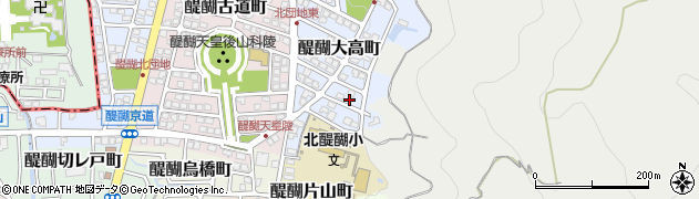 京都府京都市伏見区醍醐大高町14周辺の地図