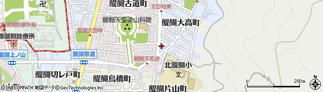京都府京都市伏見区醍醐大高町1周辺の地図