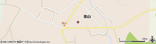 愛知県新城市巣山（ホウヘ）周辺の地図