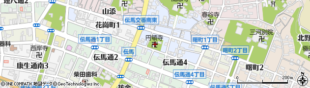 日蓮宗　円頓寺周辺の地図