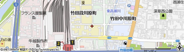 京都府京都市伏見区竹田段川原町242周辺の地図