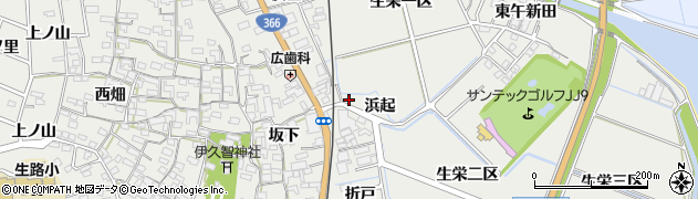 愛知県東浦町（知多郡）生路（浜起）周辺の地図