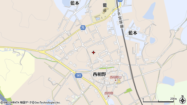 〒669-1341 兵庫県三田市西相野の地図