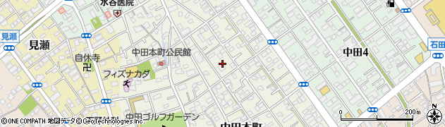 静岡県静岡市駿河区中田本町周辺の地図