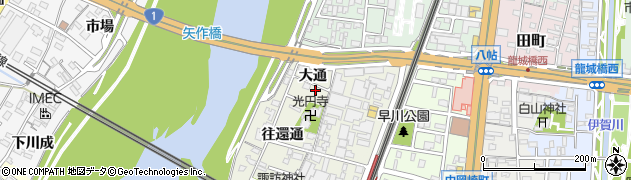 愛知県岡崎市八帖町往還通92周辺の地図
