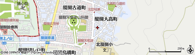 京都府京都市伏見区醍醐大高町2周辺の地図