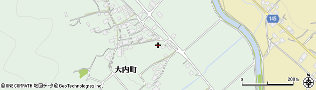 兵庫県加西市大内町周辺の地図