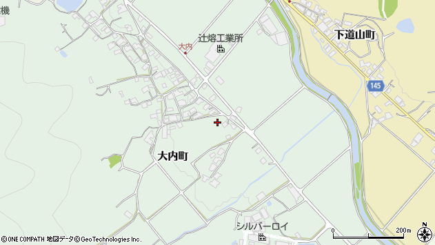 〒675-2455 兵庫県加西市大内町の地図