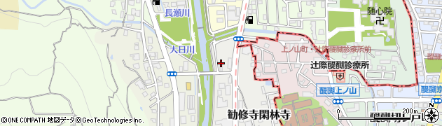 京都府京都市山科区勧修寺閑林寺208周辺の地図