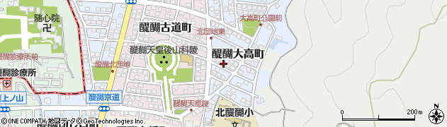 京都府京都市伏見区醍醐大高町3周辺の地図