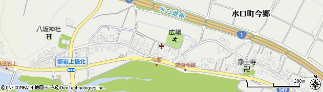 滋賀県甲賀市水口町今郷周辺の地図