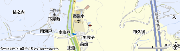 愛知県岡崎市秦梨町（投坂）周辺の地図