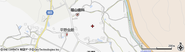 大阪府豊能郡能勢町平野周辺の地図