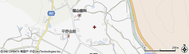 大阪府能勢町（豊能郡）平野周辺の地図