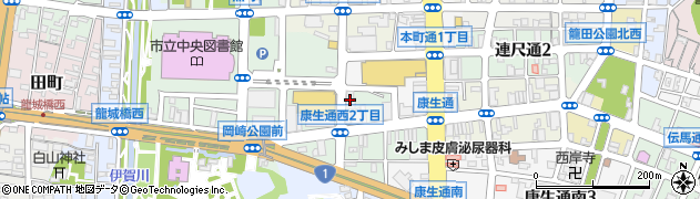 三井住友銀行岡崎支店周辺の地図