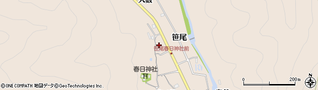 兵庫県川辺郡猪名川町笹尾大田周辺の地図