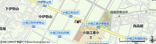 愛知県刈谷市小垣江町白沢周辺の地図