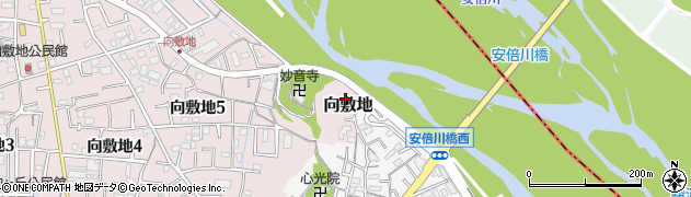 静岡県静岡市駿河区向敷地166周辺の地図