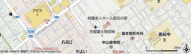 静岡市立　登呂こども園・地域子育て支援センター登呂周辺の地図