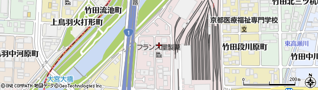 京都府京都市伏見区竹田西段川原町102周辺の地図