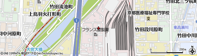 京都府京都市伏見区竹田西段川原町78周辺の地図