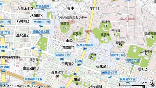 〒444-0039 愛知県岡崎市花崗町の地図